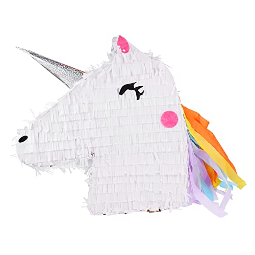 CORHAD 1stk Einhorn-piñata Pinata Geburtstag Spielzeug Geburtstag Piñata Einhorn-partygeschenkspielzeug Spielzeug Hängende Piñata Weiches Spielzeug Babytiere Plüschtiere Weiß Papier von CORHAD