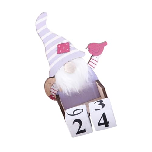 CORHAD 1stk Weihnachtskalender Weihnachten Adventskalender Weihnachtsdorf Regal Adornos Para Mesa De Büro-schreibtischdekorationen Planungskalender 2022 Wichtel Adventskalender Holz von CORHAD