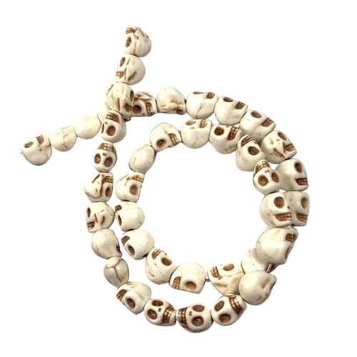 CORHAD 2 Sätze Schädel lose Perlen gems bracelet beads Schmuckbastelset beads for jewellery Schmuckzubehör Halloween-Abstandsperlen Freundschaftsketten Perlensets Armbandperlen Türkis von CORHAD