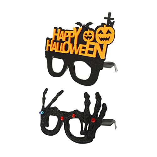 CORHAD 2 Stück Halloween Brille Kürbis Brille Lustige Brille Halloween Abschlussball Dekoration Halloween Kostüm Brille Halloween Party Brille Party Requisiten Lustige von CORHAD