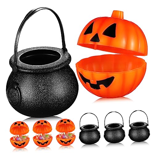 CORHAD 20st Süßigkeiten Eimer Halloween Süßes Oder Saures Eimer Halloween-geschenkboxen Halloween-süßigkeiten-eimer Süßes Oder Saures Korb Halloween-süßigkeitshalter Hexeneimer Plastik von CORHAD