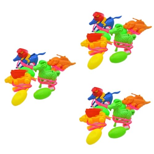 CORHAD 24 Stk Luftdruckspringender Frosch Osterkörbchen Für Kinder Jumper-spielzeug Spring Frosch Spiel Spielzeug Luftdruck Frosch Spielzeug Luftgebläse Spielzeug Luftdrucksprungpferd Pvc von CORHAD