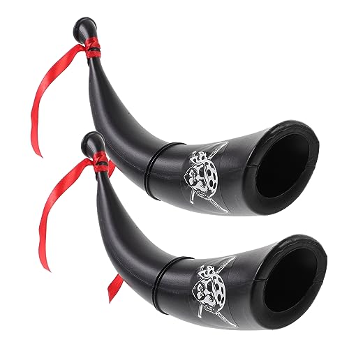 CORHAD 2St Rollenspiel-Horn-Requisite lustiges Piratenhorn Piraten-Cosplay-Horn Stütze Bandana fasching zubehör faschingsaccessoires Piratenhorn-Requisite Piratenkostüm-Requisiten Plastik von CORHAD