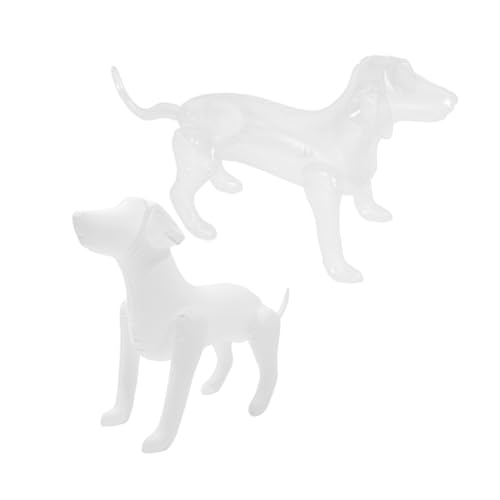 CORHAD 2pcs Haustier Kleidung Modell Hund Modelle Hund Schaufensterpuppe Hund Kleidung Display Stand Aufblasbare Hund Modell Hund Kleidung Rack Zähler Display Stand von CORHAD