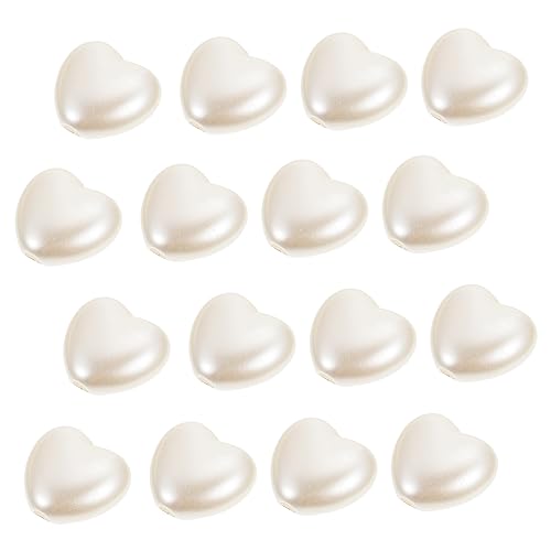 CORHAD 300 Stücke Herz Spacer Perlen Faux Pearl Liebe Charms Handgefertigte Schmuck Machen Perlen von CORHAD