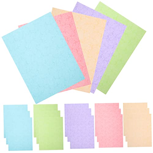 CORHAD 50 Blatt Druckerpapier bedrucktes Kartonpapier bunte faltpapiere Dekorieren von zugeschnittenem Papier kreativpapier scrapbook paper packpapier Malpapier Origami-Papiermaterialien von CORHAD