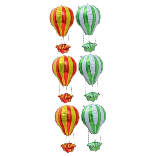 CORHAD 6 Stück Ballon Schmetterling Partydekorationen Fallschirmspielzeug Heißluft Grüne Aluminiumfolie von CORHAD