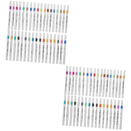 CORHAD 72 Stk Acrylmarker Scrapbook-Acrylstifte Keramik zum bemalen Scrapbooking-Farbstifte acrylic pen schreibkladde wachsstifte Scrapbook-Marker mit Acrylfarbe Zeichenstifte Kunststoff von CORHAD