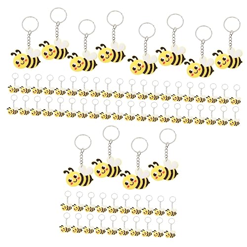 CORHAD 72 Stk Biene Schlüsselanhänger Schlüsselbund Geschenkartikel Für Bienen-mottopartys Cartoon-bienen-schlüsselanhänger-dekor Dekorationen Die Biene Kette Biene Pvc von CORHAD