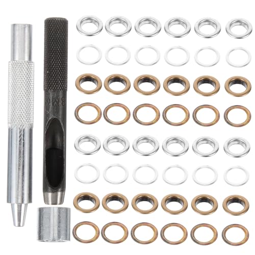 CORHAD 8mm Ösen Kit Mit Werkzeug Druckknöpfe Und Antik Für Schuhe Kleidung Und Handwerksprojekte Bunte Ösen Für Kreative Bastelarbeiten von CORHAD