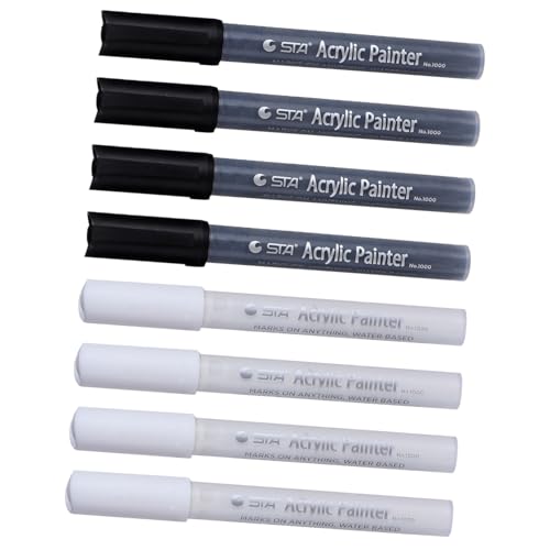 CORHAD 8st Aquarells Tift Marker Acrylstifte Textmarker Markierungsstifte Marker Zum Färben Von Wasser Acrylmarker Stifte Kunstmarker Malen Farbmarker Stift Acrylfarben-marker Plastik von CORHAD