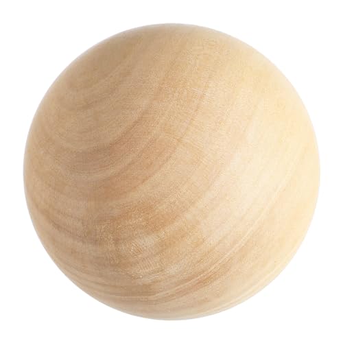 CORHAD 9 cm runde Kugel kleine runde Kugel runde Bastelbälle Kugeln Spielset-Zubehör Hartholz bowls schüsseln jucarii pentru copii spielzeug toys unfertige Holzkugel bemalte Kugel hölzern von CORHAD