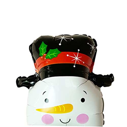 CORHAD Aluminiumfolie Schneemann Ballon Bunter Weihnachtsballon Für Festliche Partydekoration Ideal Für Weihnachtsfeiern Und Winterliche Anlässe von CORHAD