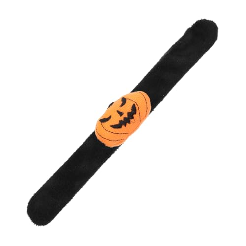 CORHAD Halloween-dekorationsschnappschuss Party-Slap-armbänder Kürbis-Slap-armbänder Partybevorzugungen Schlagarmbänder Halloween-armbänder Schlagarmband Für Kinder Schlagband Black Tuch von CORHAD