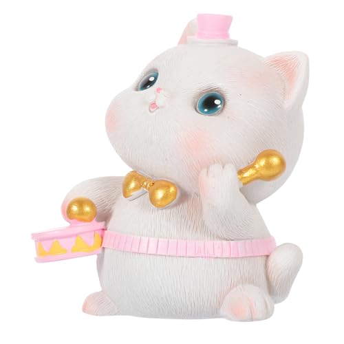 CORHAD Katzenschmuck für den einzug Cartoon cat süße Ornamente tortendeko firmung Micro-Landschaft Mini-Katzenstatue Mikrolandschaftsornament Outdoor-Kätzchen- Harz von CORHAD