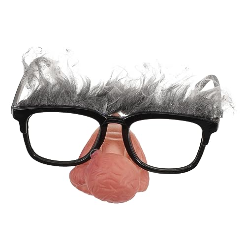 CORHAD Lustige Clown Nasenbrille Schwarz Große Nasenform Professionelle Party Requisite Ideale Bühnen Requisite Für Weihnachten Und Halloween Feiern Spaß Für Alle Altersgruppen von CORHAD