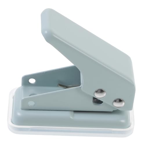 CORHAD Mini-Locher hole punch lochfinder punch set Einlocher Bastel-Lochstanzwerkzeug Innenseitenlocher Sammelalbum professioneller Locher Lochbrecher für Büropapier Kunststoff Sky-blue von CORHAD