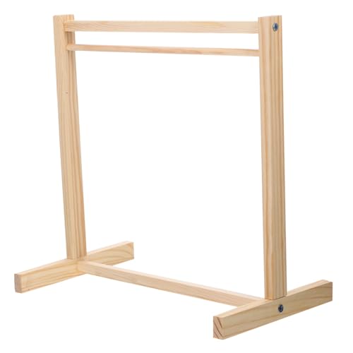 CORHAD Puppenaufhänger winzige Möbel Kleidung tragen DIY Mini hausbedarf kleiden puppenkleiderschrank Puppen kleiderständer holzbügel Kleiderbügel für Puppen Puppenkleiderhalter hölzern von CORHAD