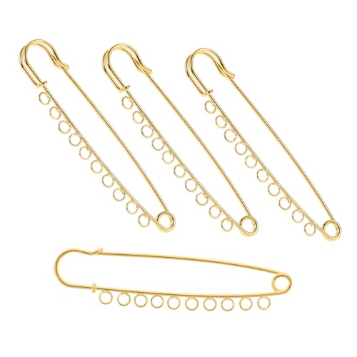 CORHAD Sicherheitsnadeln Mit öchern Broschen Für DIY Schmuck Silberne Sicherheitsnadel Clips 10 öcher Vielseitige Anstecknadeln Für Handarbeiten Und von CORHAD