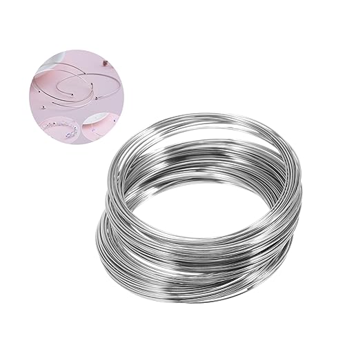 CORHAD Silberstahldraht 300 Kreise 55 Mm Mattierter Draht Für DIY Schmuckherstellung Armband Und Ringdraht Für Frauen Und Mädchen Ideal Für Kreative Projekte von CORHAD