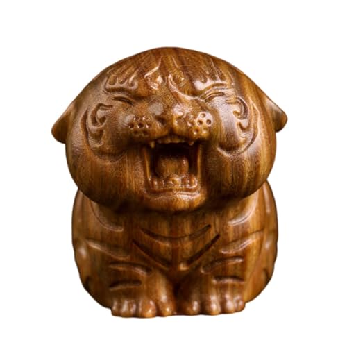 CORHAD Sternzeichen Tiger Ornament Dekorationen fürs Auto chinesisches Dekor Wohndekoration bürodeko büro Dekoration Heimdekoration Tiger Figur Tigerfigur aus Holz Grünes Sandelholz von CORHAD