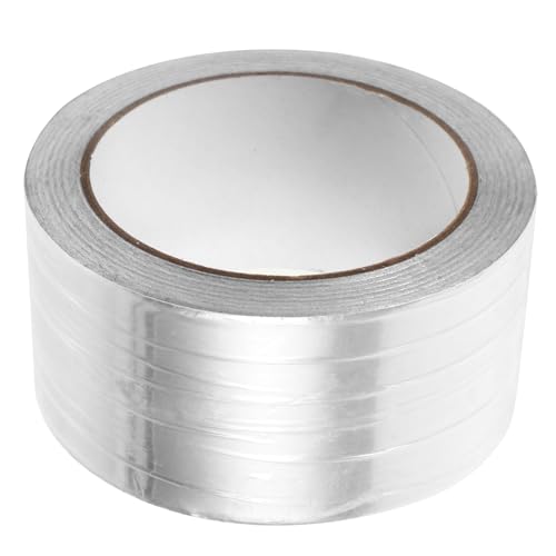 COSMEVIVI 1 Rolle Mehrzweck Aluminiumfolienband Hitzebeständiges Selbstklebendes Klebeband Für Abdichtungen Erdungsanwendungen Und Reparaturen Robustes Dichtband 50mm x von COSMEVIVI