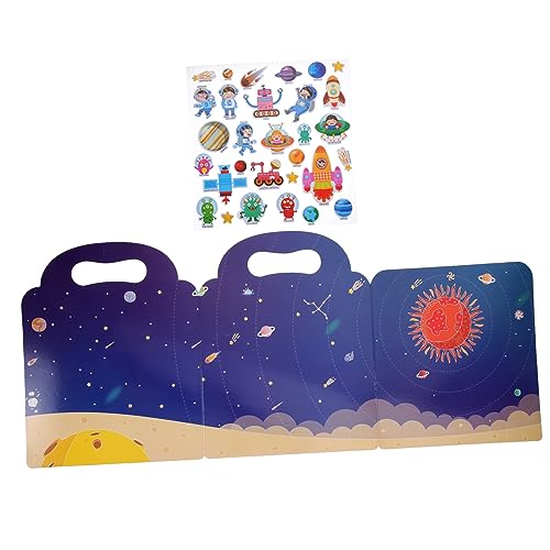 COSMEVIVI 1 Satz Aufkleberbuch für Kinder kinderzimmer wanddeko wandpolsterung kinderzimmer stichspiel kindergar lustiges Stickerbuch DIY-Stickerbuch Sticker-Spielzeug Lernspielzeug Papier von COSMEVIVI