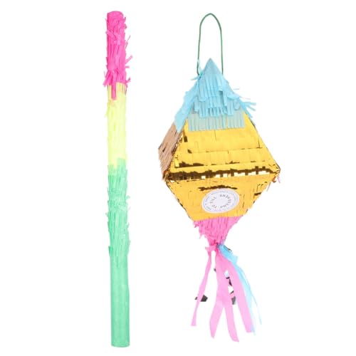 COSMEVIVI 1 Satz Diamant-piñata Kinder Spielset Lustige Kinderpiñata Kinderspielzeug Pinata-süßigkeitsspielzeug Süßigkeitenspielzeug Piñata Süßes Spielzeug Piñata Für Kinder Colorful Papier von COSMEVIVI