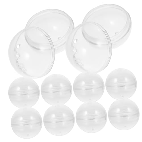 COSMEVIVI 10st Gacha-schale Kapsel Leerer Ball Runde Kapseln Automatenkapseln Lose Befüllbare Kugeln Leere Kapselbälle Geschenkverpackungsball -automatenkapseln Plastik Transparent von COSMEVIVI