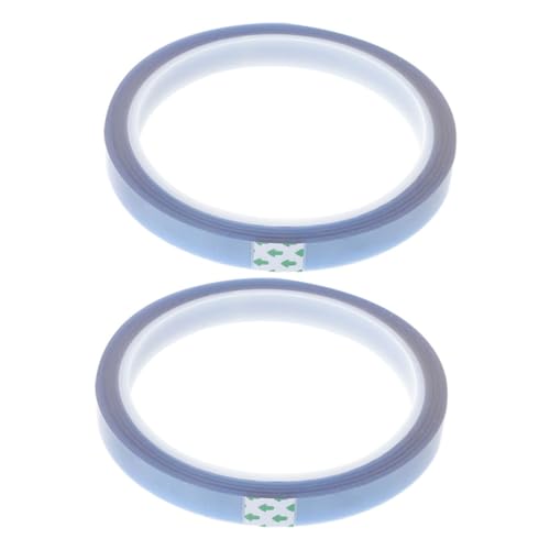 COSMEVIVI 2 Rollen Hitzebeständiges Klebeband Hochtemperaturband Sublimationszubehör Sublimationsset Hochhitzebeständiges Klebeband Wärmeübertragungsband Transferband Für Vinyl von COSMEVIVI