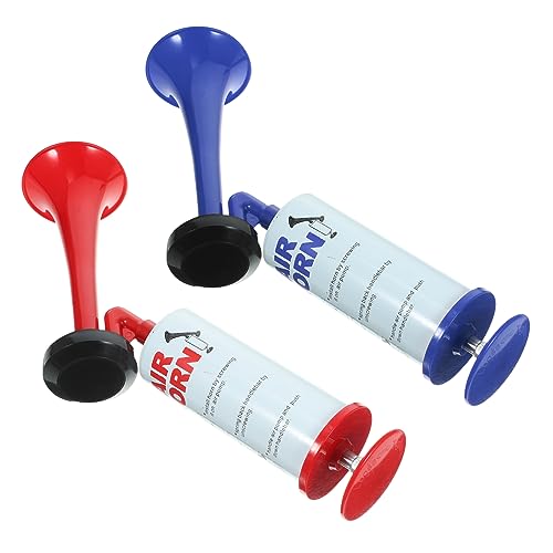 COSMEVIVI 2 Stück Fußball Air Horn Handbetriebenes Signalhorn Für Laute Anfeuerung Bei Sportevents Partys Und Feiern Extrem Laut Ideal Für Fußballfans Und Veranstaltungen von COSMEVIVI