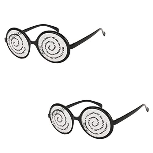 COSMEVIVI 2 Stück Schwindelerregende Lustige Brillen Kreative Brillen Stand Requisiten Brillen Dekorative Brillen Partyzubehör Party Tricky Requisite Halloween Brillen Fotoautomaten von COSMEVIVI