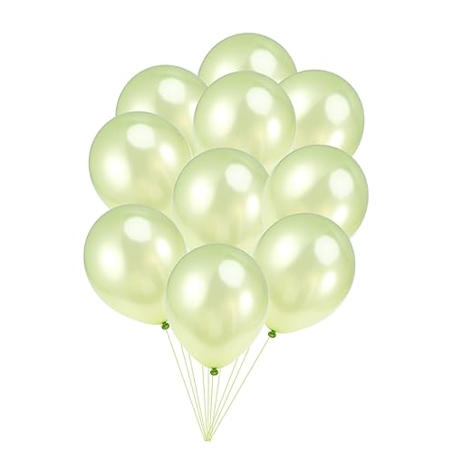 COSMEVIVI 20 Stück 12 Zoll Hellgrüne Latexballons Perfekte Partydekoration Für Hochzeit Und Geburtstag Pastell Luftballons Für Festliche Anlässe Und Feiern von COSMEVIVI