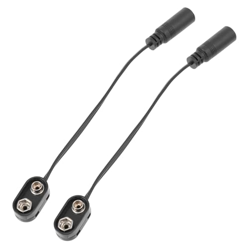 COSMEVIVI 2st Effektor-batteriekabel Patchkabel Für Gitarre Gitarrenzubehör Zubehör Effektorkabel Draht Des Effektorkabels Gitarrenkabel Effektor-zubehör Effektordraht Metall Black von COSMEVIVI