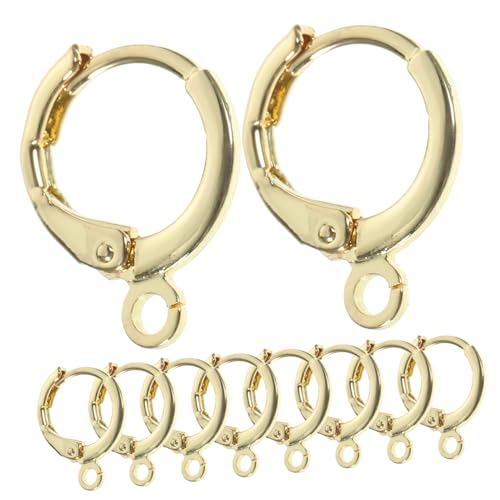 COSMEVIVI 30 Stück Ohrringhaken Huggie Hoop Ohrringzubehör Für DIY Schmuck Handgemachte Ohrringe Hochwertige Ohrringe Verschlüsse Zubehör Für Kreatives Basteln von COSMEVIVI