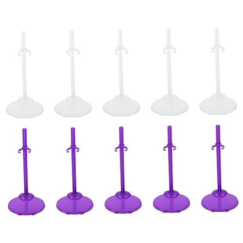 COSMEVIVI 30St Puppenständer Puppenkleidform Stützständer für Puppen Miniaturpuppe Halter Mini-Spielzeug Figure Stand puppenspielzeug Puppenaufsteller Steht Zeigen Steht für Anzeige Plastik von COSMEVIVI