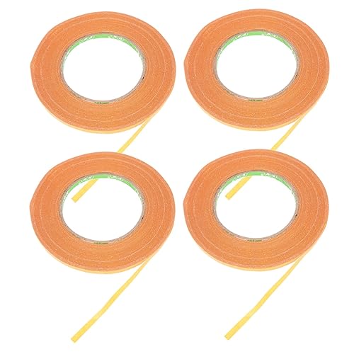 COSMEVIVI 4 Rollen Bühnentape aus Stoff selber machen Klebeband für Teppiche Doppelklebeband Bodenaufkleber doppelseitiges klebeband double sided tape Klebeband für Teppichböden Yellow von COSMEVIVI