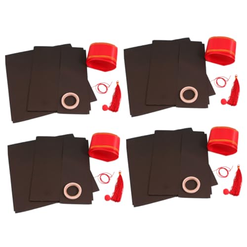 COSMEVIVI 4 Stück DIY-Material Für Den Abschluss Graduierung DIY Handwerk Graduierungshut DIY Material Abschlussfeier Handwerk Bastelset Aus Papier Selber Machen DIY-Kits von COSMEVIVI