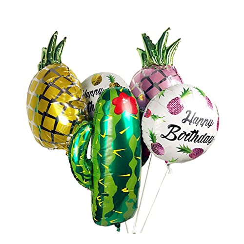 COSMEVIVI 5St dekorativer Luftballon Luftballons in Fruchtform Ananas- Fruchtdekor Kaktus-Partydekoration Kaktusballon kakteendünger balloons Zubehör für Partyballons Fruchtballon von COSMEVIVI