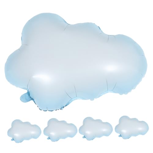 COSMEVIVI 5er Set Wolkenballons Für Geburtstagsfeiern Und Babypartys Dekorative Themenballons Aus Hochwertigem Folienmaterial Ideal Für Kreative Party Layouts Und Fotoszenen von COSMEVIVI