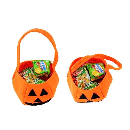 COSMEVIVI Halloween Kürbis Süßigkeitentasche Für Tragbare Halloween Süßigkeitentüte Für Trick or Treat Ideale Halloween Tasche Für Süßigkeiten Und Perfekt Für von COSMEVIVI