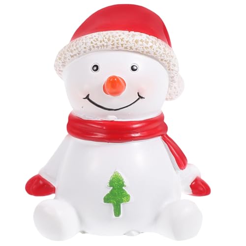 COSMEVIVI Weihnachtlicher Schneemann Aus Resin Charmante Tischdekoration Für Die Weihnachtszeit Ideales Und Festlicher Blickfang Für Ihr Zuhause Oder Als Gartenmodell Für Die von COSMEVIVI