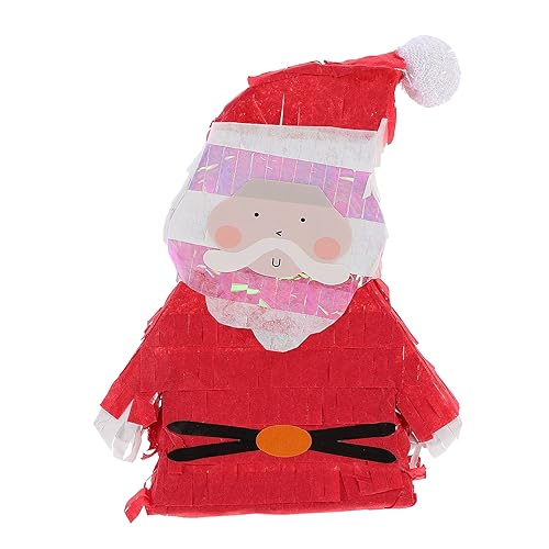 Weihnachtspinata Halloween-dekoration Pinatas Für Geburtstagsfeier Weihnachts-pinata Mini Weihnachtsmann-partydekorationen Weihnachtsdekoration Lumivine Spiel Papier Rot COSMEVIVI von COSMEVIVI