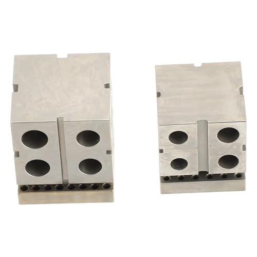 2 Größe Stahl Dapping Block Set, gehärtete verchromtes Material mit hoher Dichte, 40,5 x 33,5 x 33,5 mm und 34,5 x 30 x 30 mm Größen, ideal für Schmuckforming und Uhrenreparatur, von COSMICROWAVE