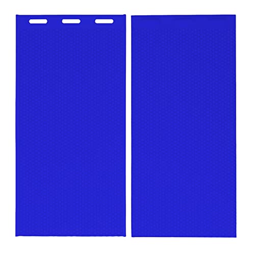 2 PCS 5.4mm Beeswax Sheets Press Embosser, Silicone DIY Beekeeping Tool, Manual, Large Size 41.3x20.5CM, Lightweight and Foldable for Easy Storage (Dark Blue) von COSMICROWAVE