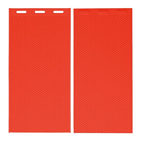 2 PCS 5.4mm Beeswax Sheets Press Embosser, Silicone DIY Beekeeping Tool, Manual, Large Size 41.3x20.5CM, Lightweight and Foldable for Easy Storage (Red) von COSMICROWAVE