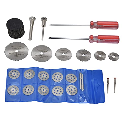 44pcs Schneidrad -Set, Schneiderräder, kreisförmige Sägeblätter, Harzschneidscheiben -Kit für DIY -Holzbearbeitung, rotierende Werkzeuge und elektrische Bohrer von COSMICROWAVE