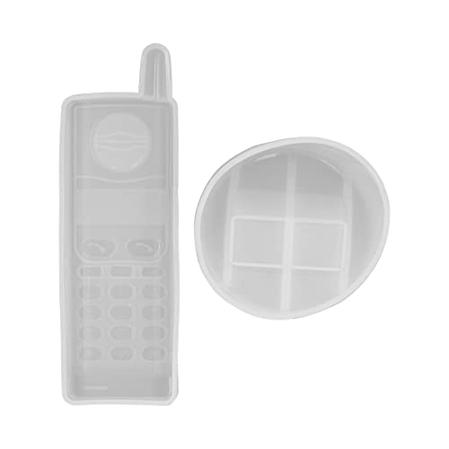 COSMICROWAVE DIY-Epoxidharz-Silikonform-Set – Leicht zu Lösende Handy-Form – Ideal Für Die Herstellung Individueller Dekorationen Und Schmuckaufbewahrung von COSMICROWAVE