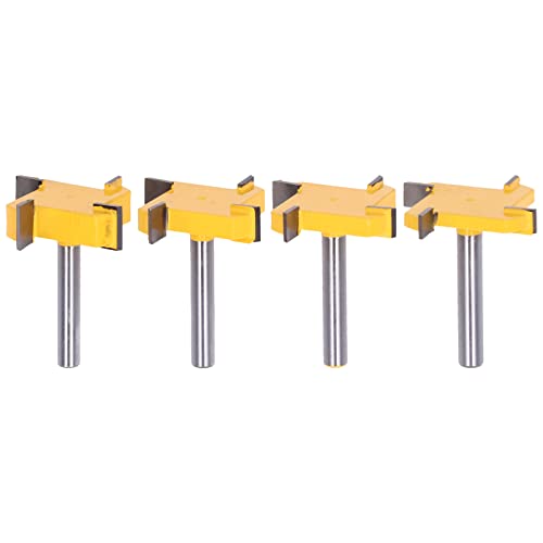 Spoilboard -Oberflächen -Router -Bit -Set, 4 Flöte -Rabbiner -Slot -Abflachungswerkzeug, 1/4 -Zoll -Schaft, Holzbearbeitungsplaner für MDF, Massivholz, Partikeln, Sperrholz von COSMICROWAVE