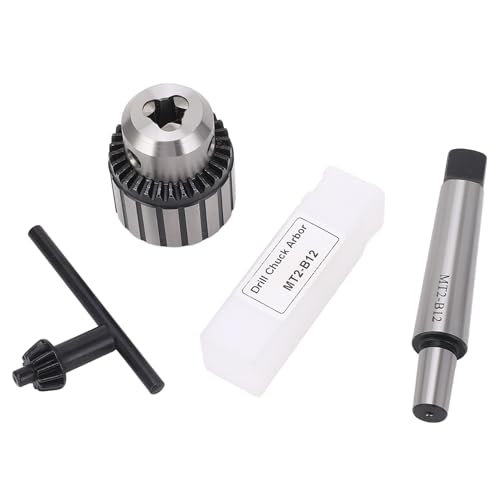 Taste -Bohrer -Chuck -Set mit Torsionsschlüssel, Bohrer mit hohem Kohlenstoffstahl Drill Press Chuck Kit, einfache Einstellung für Bohrerbits, Safe, umfasst die Stangenstange und von COSMICROWAVE